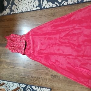 Vintage Two Piece Prom Gown